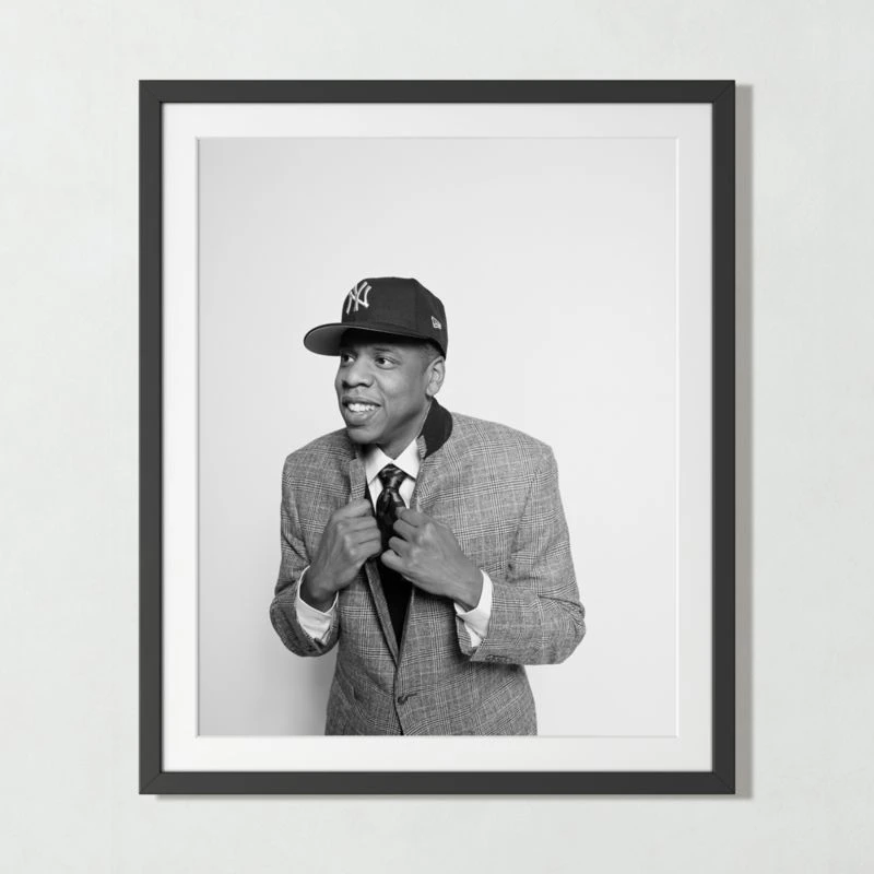 'Jay Z At MILK Studios' Photographic Print In Black Frame 17.5"x21.5" - Image 2