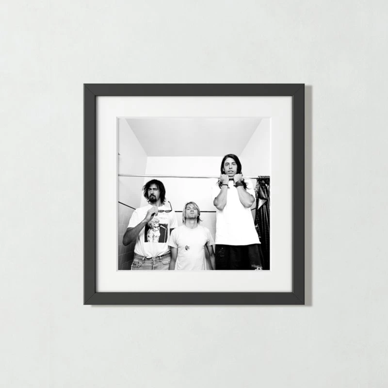 'Nirvana In LA, 1991' Photographic Print In Black Frame 17.5"