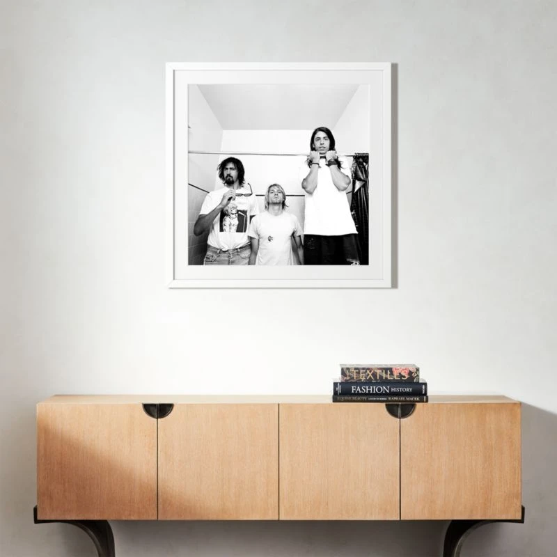 'Nirvana In LA, 1991' Photographic Print In Black Frame 17.5" - Image 4