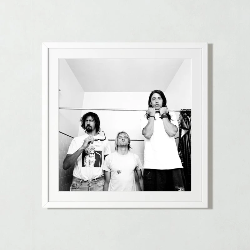 'Nirvana In LA, 1991' Photographic Print In Black Frame 17.5" - Image 2