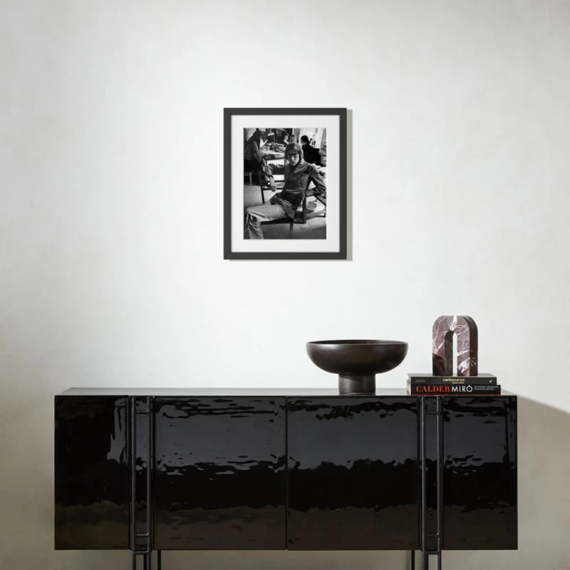 'Yves Saint Laurent In His Studio' Photographic Print In Black Frame 17.5"x21.5" - Image 3