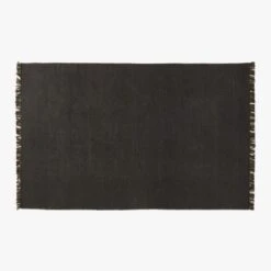 Sante Linen Charcoal Area Rug 6'x9'