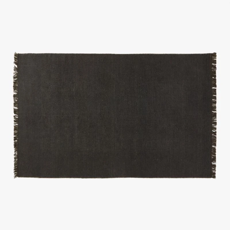Sante Linen Charcoal Area Rug 6'x9'