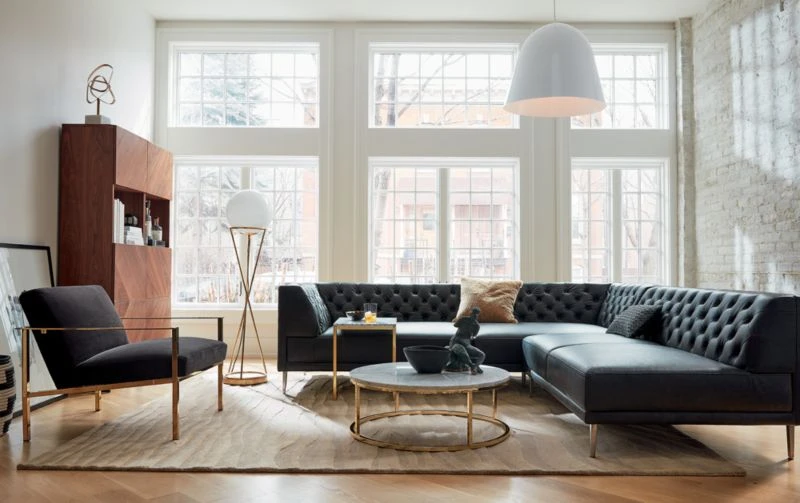 Cue Carbon Black Velvet Chair - Image 3