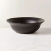 Sculpt Black Terracotta Serving Bowl