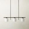 Silo 3-Bulb Matte Black Pendant Light