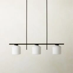 Silo 3-Bulb Matte Black Pendant Light