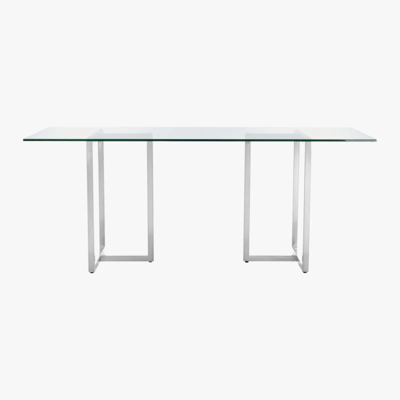 Silverado Chrome 80" Rectangular Dining Table - Image 2