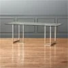 Silverado Chrome 80" Rectangular Dining Table