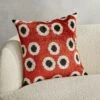 Sira Turkish Silk Throw Pillow With Down-Alternative Insert 18"