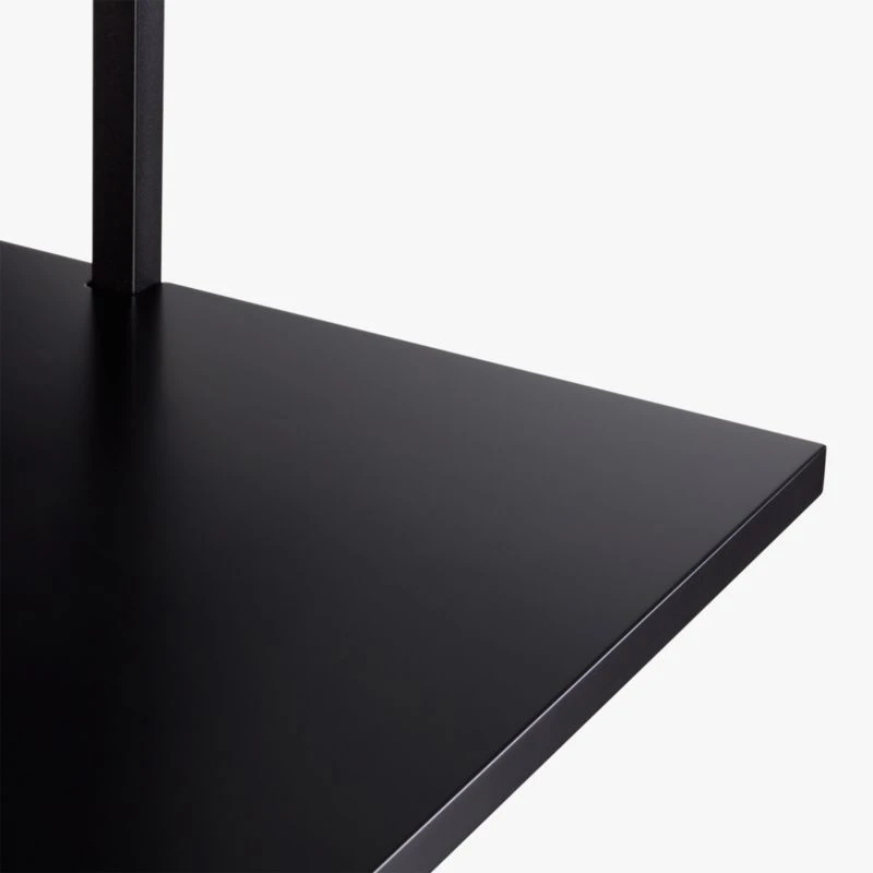 Stairway Black Wall Mount Desk With Shelves 96'' - Image 5