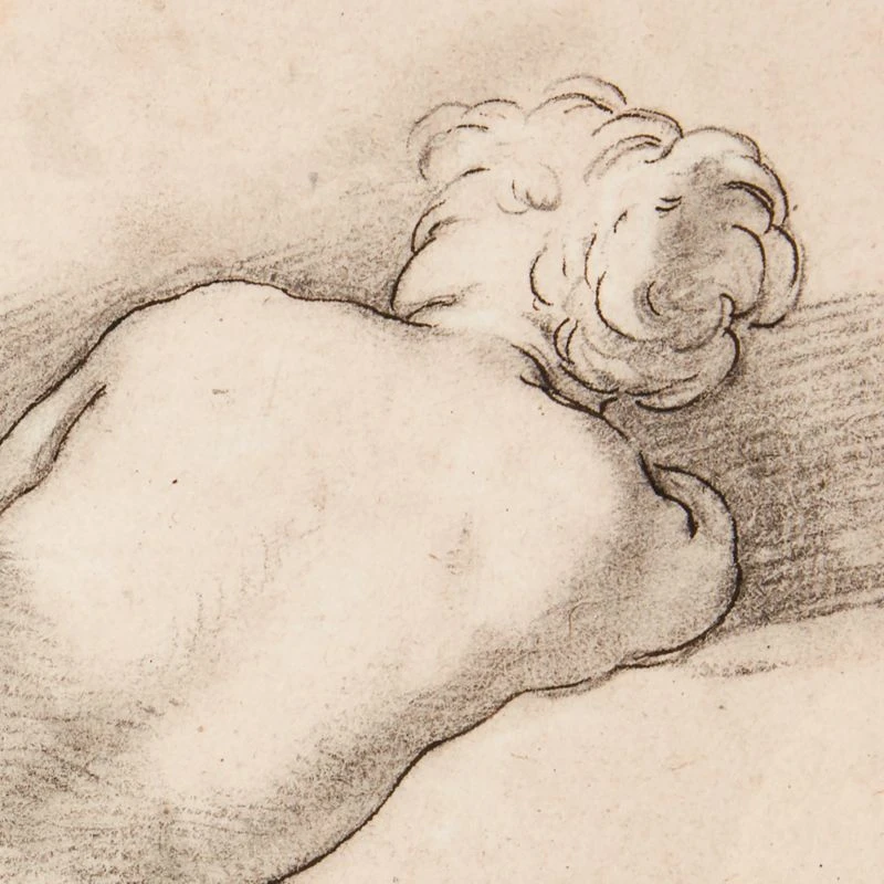 'Studies Of A Reclining Female Nude I' Framed Reproduction By Abraham Bloemaert 22''x18'' - Image 2