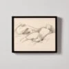 'Studies Of A Reclining Female Nude I' Framed Reproduction By Abraham Bloemaert 22''x18''