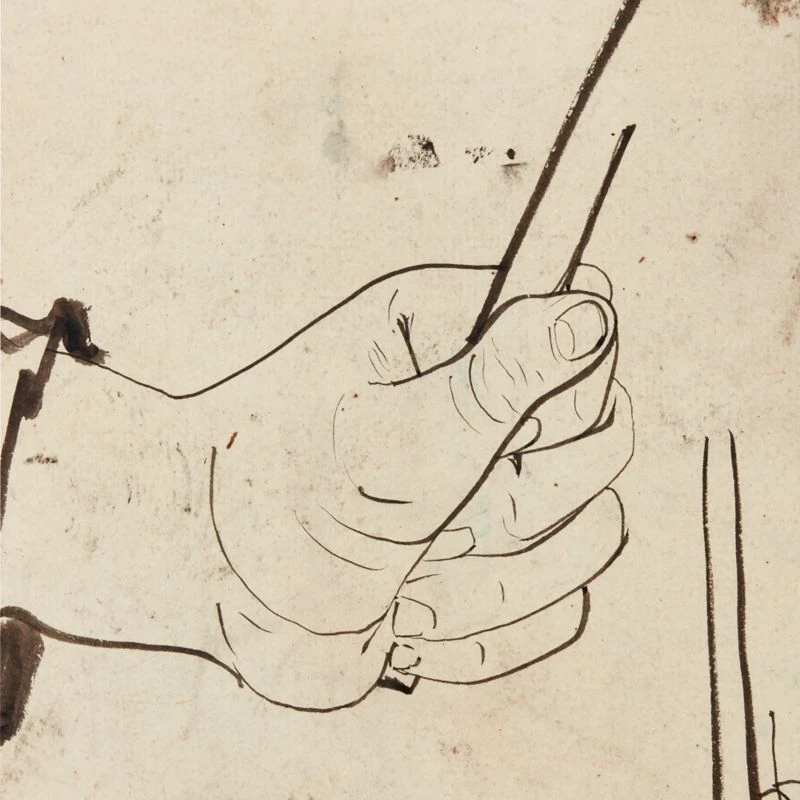 'Study Of Hands' Framed Reproduction By Carel Adolph Lion Cachet 18''x22'' - Image 2