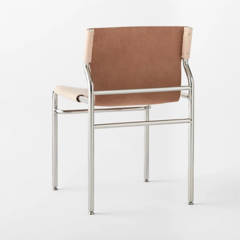 Surf Sling Untanned Leather Dining Chair Set Of 4 - Image 6