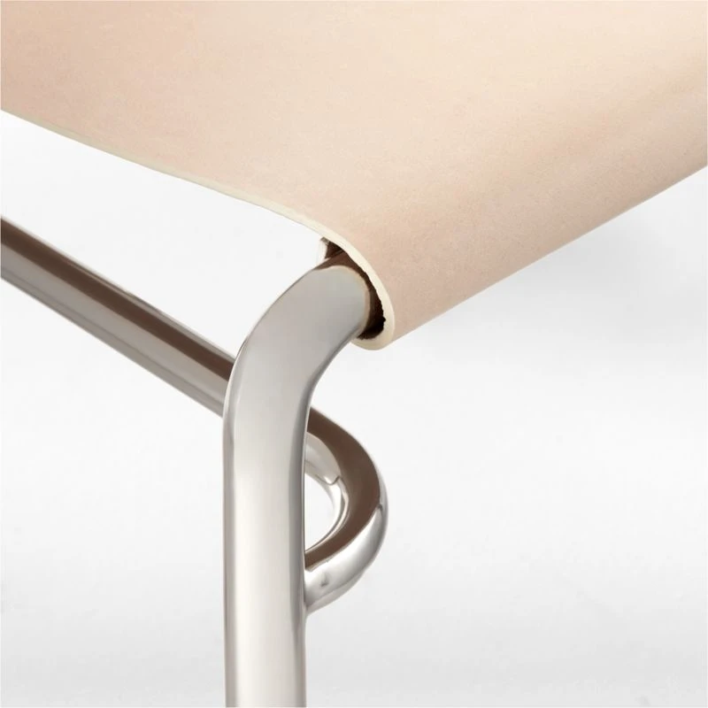 Surf Sling Untanned Leather Dining Chair Set Of 4 - Image 7