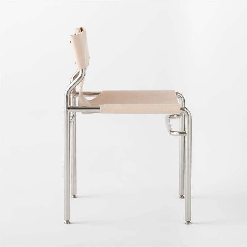 Surf Sling Untanned Leather Dining Chair Set Of 4 - Image 5