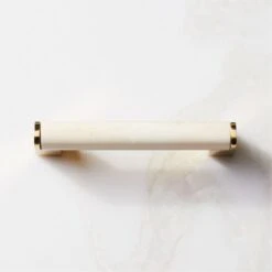 Suri Unlacquered Brass And Ivory Bone Handle 4"