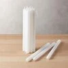 Set Of 12 White Taper Candles