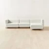 Terrain 4-Piece L-Shaped Ivory Boucle Sectional Sofa