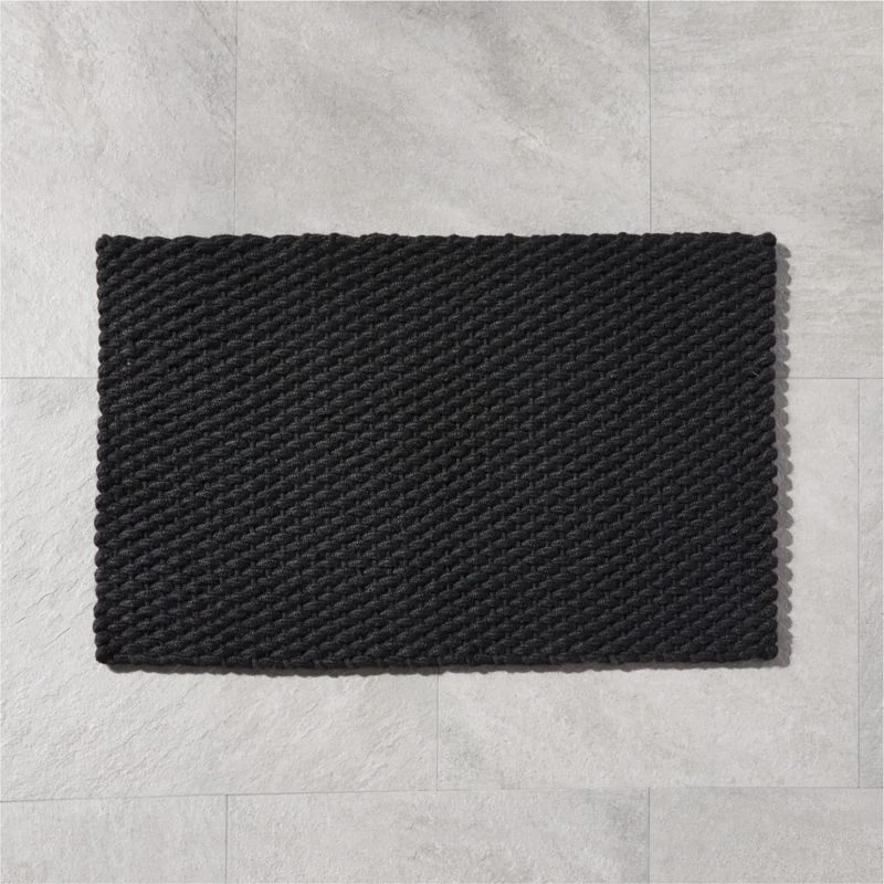 Black Outdoor Doormat 2'x3'