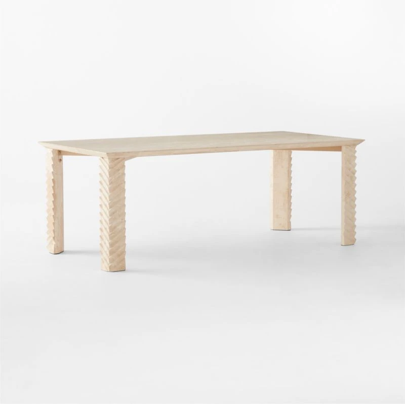 Tiberio Travertine Dining Table - Image 6