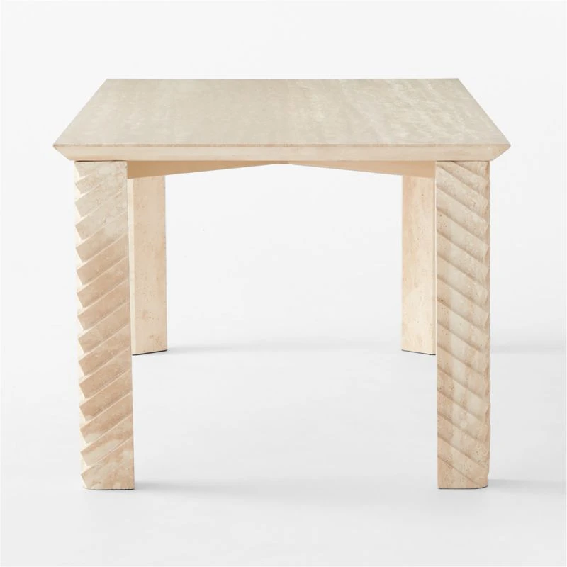 Tiberio Travertine Dining Table - Image 7