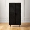 Trace Black Wire Bookcase