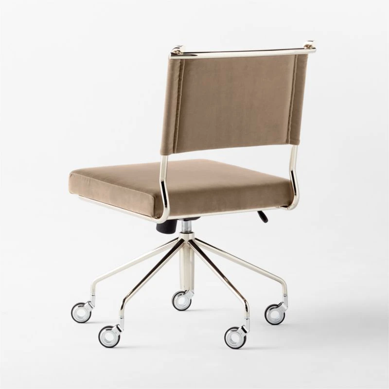 Vicino Rye Velvet Office Chair - Image 5