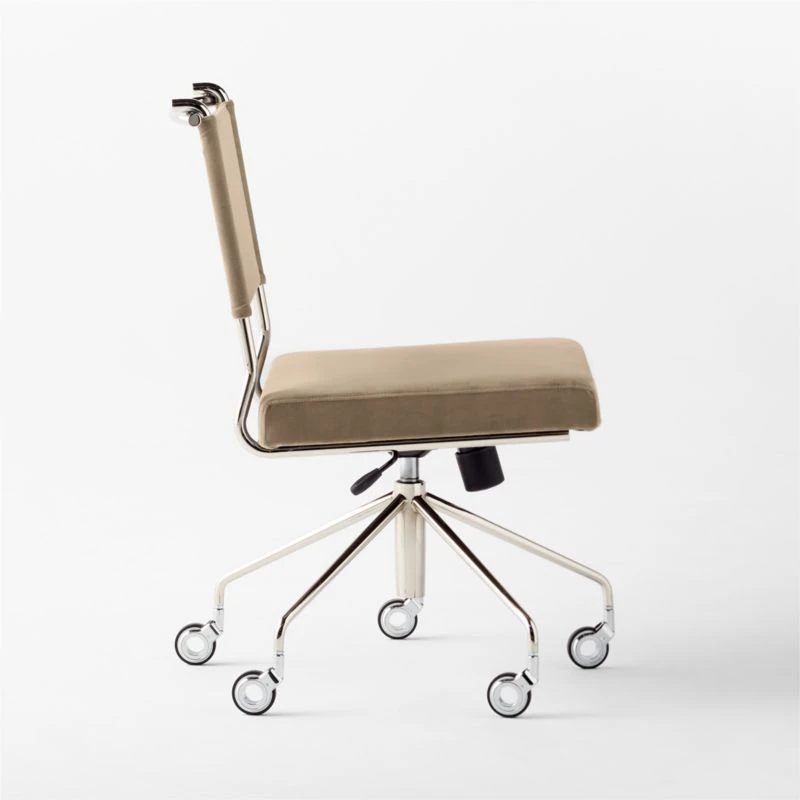 Vicino Rye Velvet Office Chair - Image 4