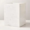 White Marble Wastebasket