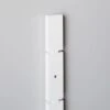 White High-Gloss Modular Wall Shelf Uprights
