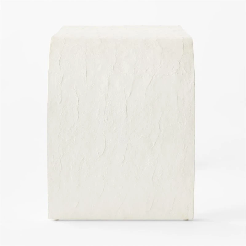 Wynn Ivory Concrete Waterfall Desk - Image 4